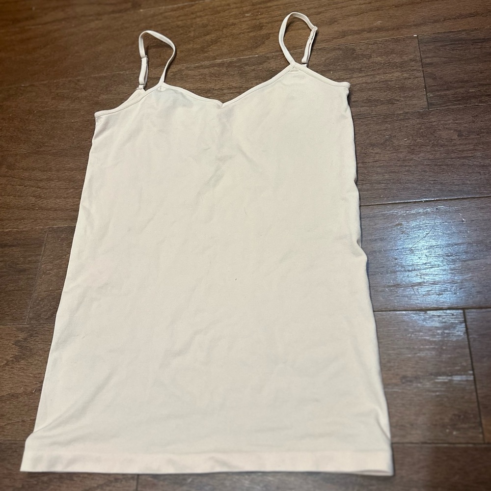 ZOOM spaghetti strap light pink Camisole Stretch Top Size M/L